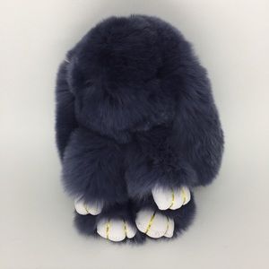 Super furry bunny bag charm